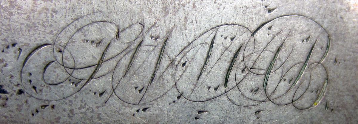 1973.0056 Teaspoon engraving