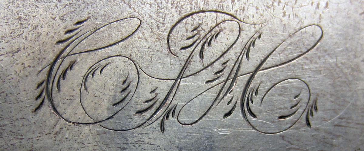 1973.0064 Teaspoon engraving