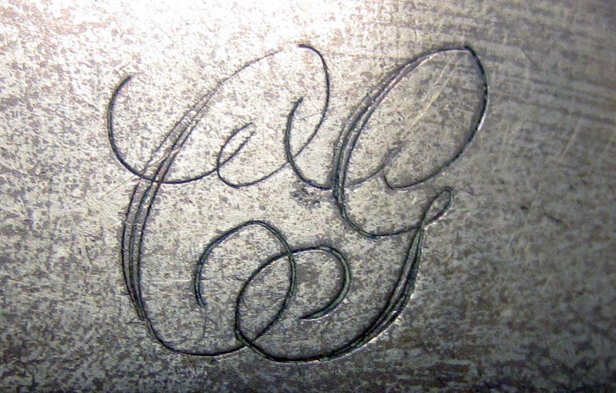1973.0067 Teaspoon engraving