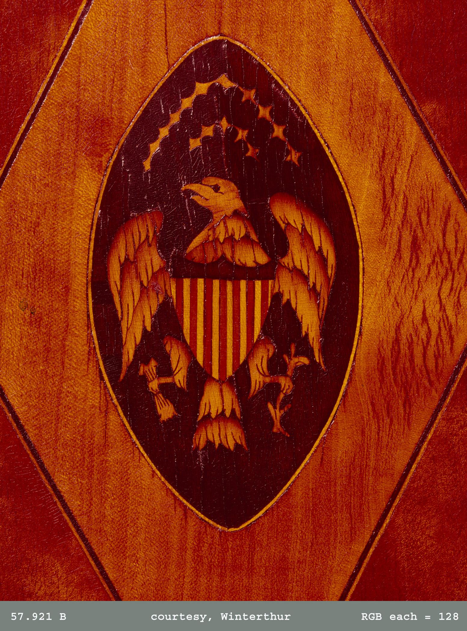1957.0921 Wardrobe, clothes press (detail 2)