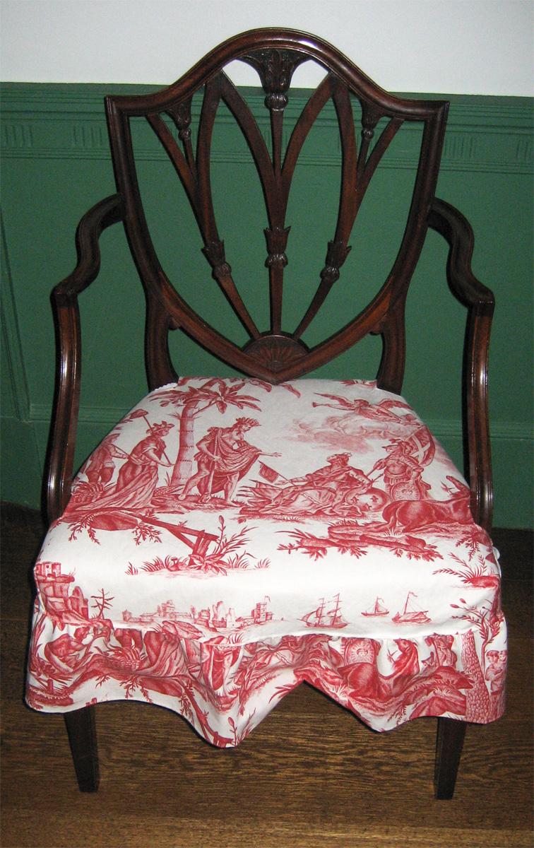 1957.0923.003 chair with R2001.0002.005 slip cover view 2