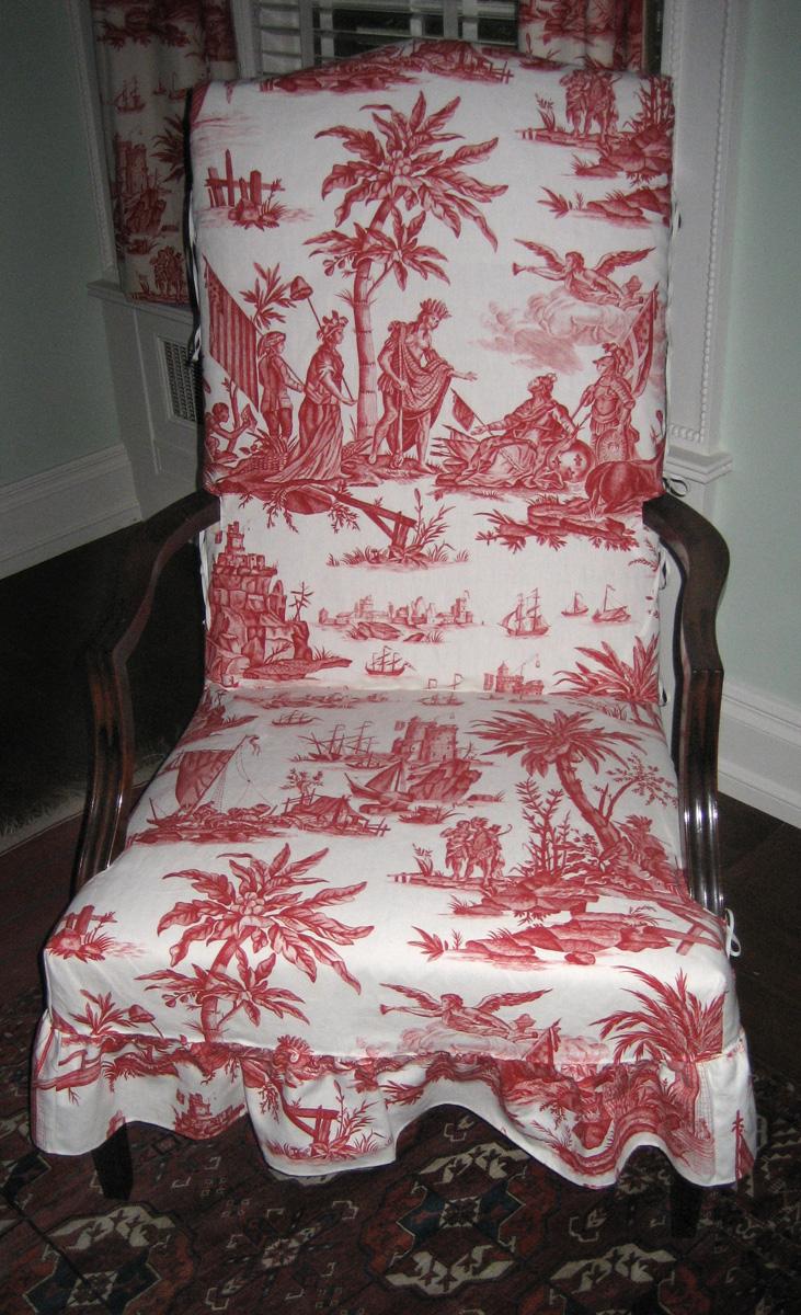 1957.0929 chair with R2001.0002.007 slip cover view 2