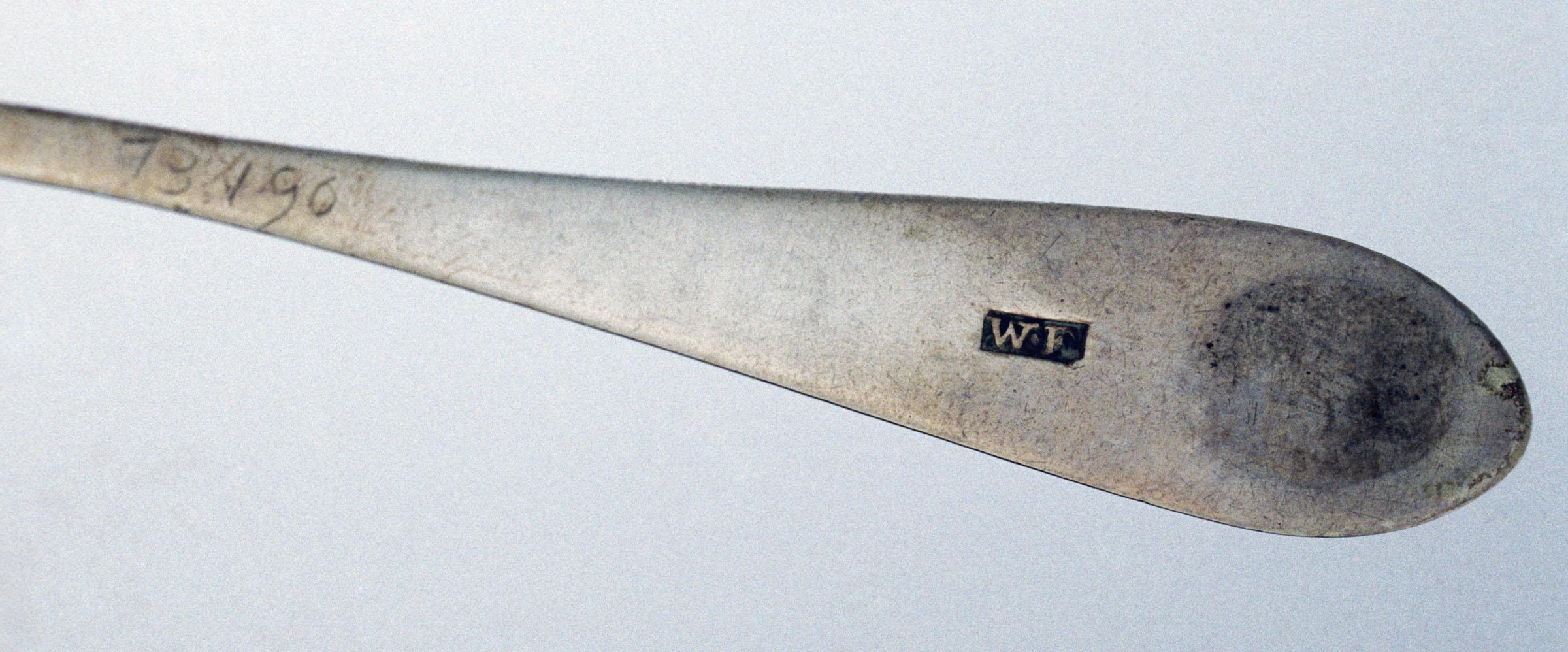 1973.0190 Spoon, Teaspoon, detail 1