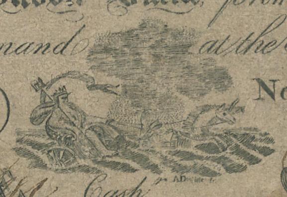 1973.0244 Bank note, detail