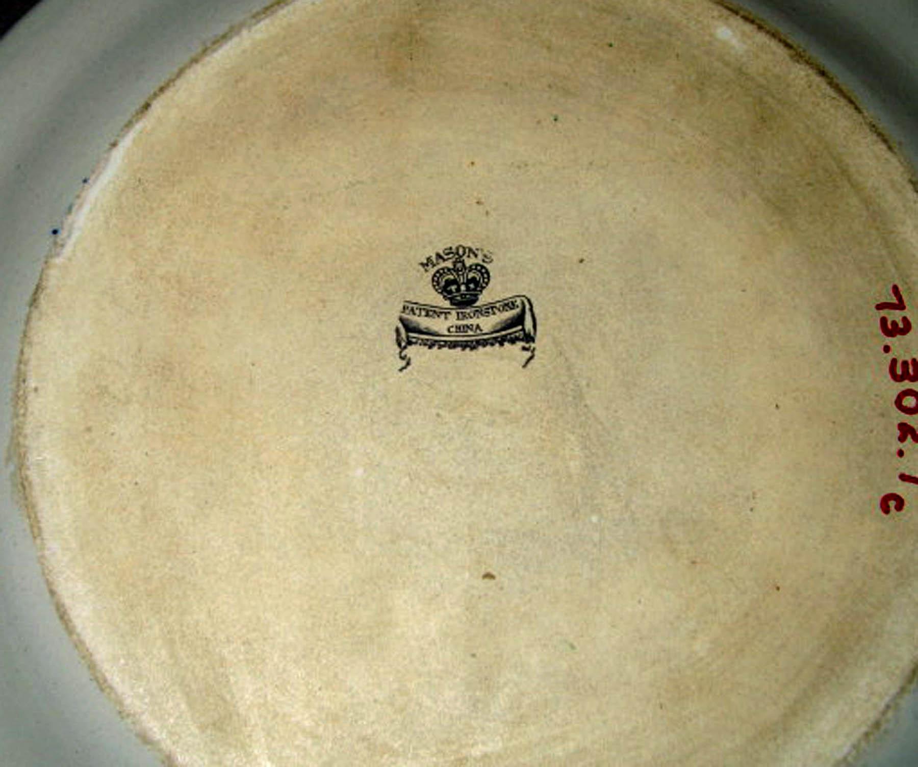 1973.0302.001 C Mason's ironstone tureen stand (underside)