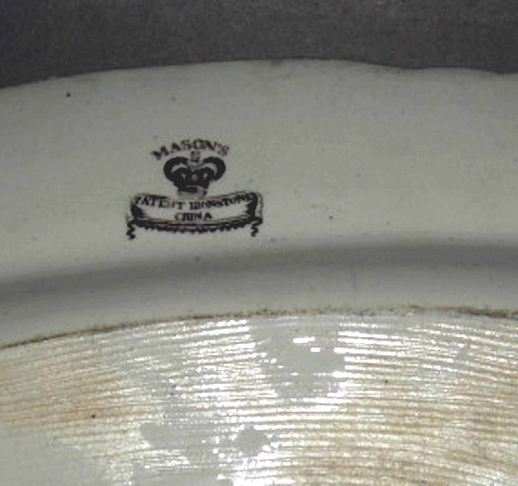 1973.0302.006 Mason's ironstone platter (underside)