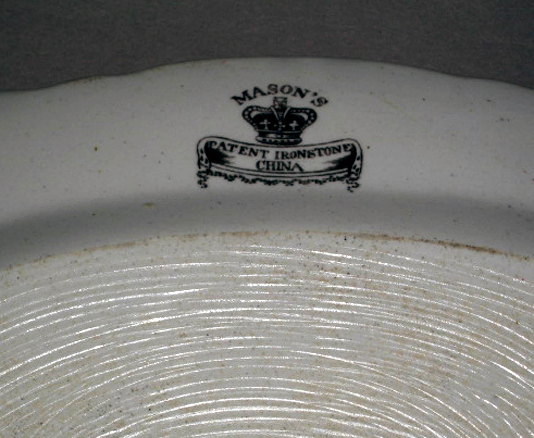 1973.0302.010 Mason's ironstone dish (mark)