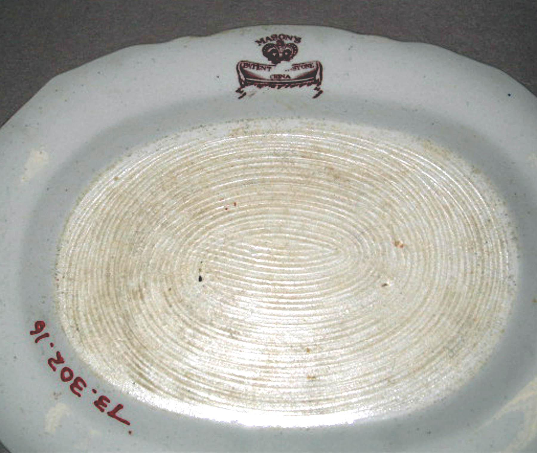 1973.0302.016 Mason's ironstone dish (underside)