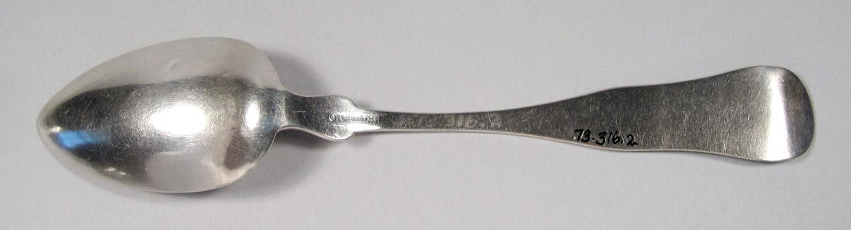 1973.0316.002 Silver Spoon underside