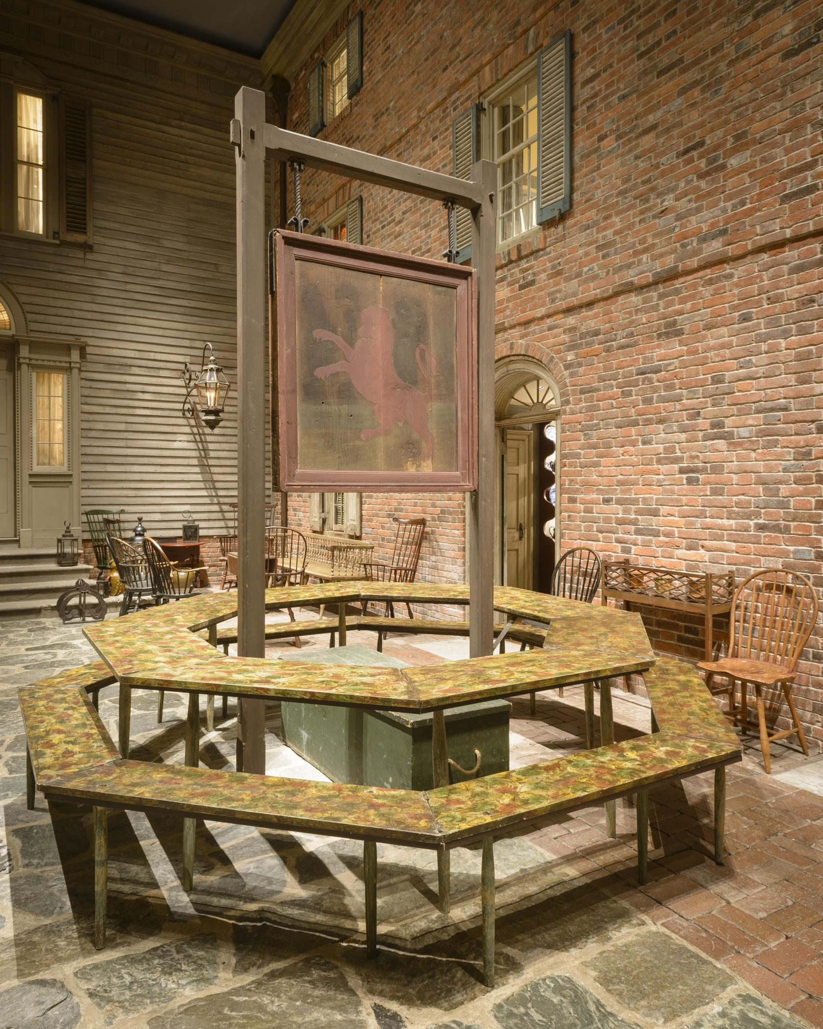 1959.1670, 1959.1671, 1959.1672, 1973.0335, 1959.1697 B, 1979.0002.001, .002, Peddler's table, view 7