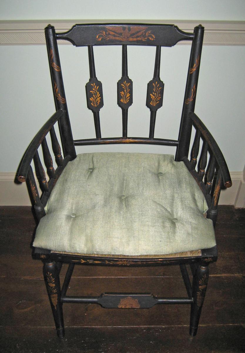 1957.0972.001 Chair and cushion 1969.5529.002 view 2