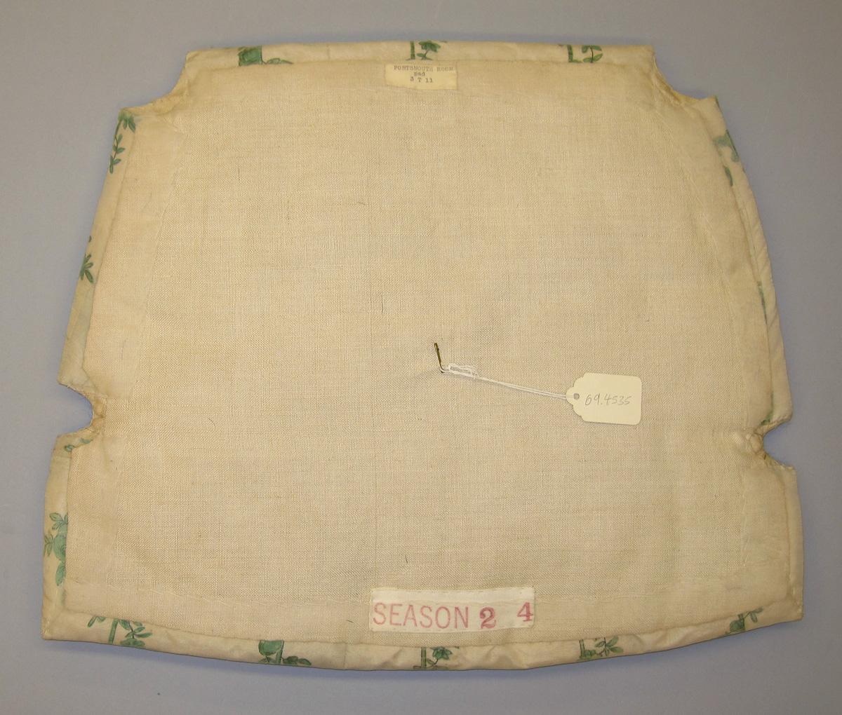 1969.4535 Cushion, Chair pad view 2