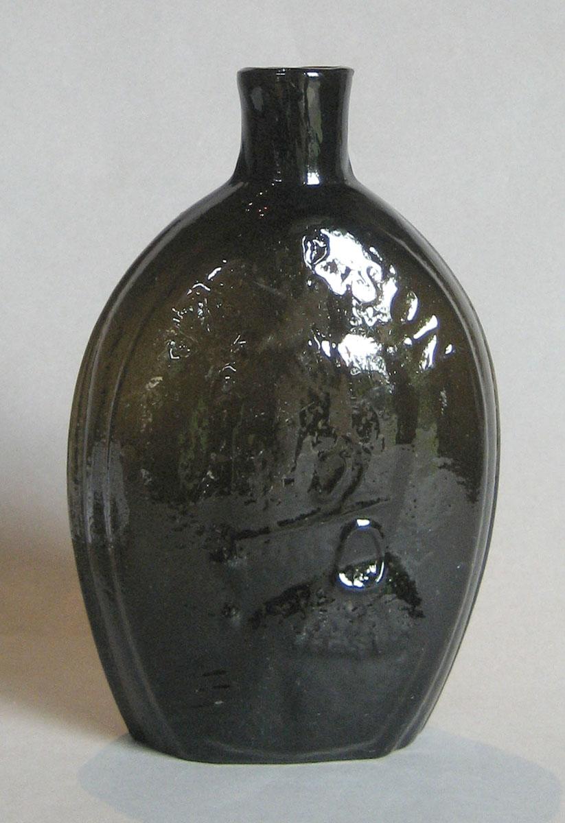 1973.0403.006  (side 1) Glass Flask