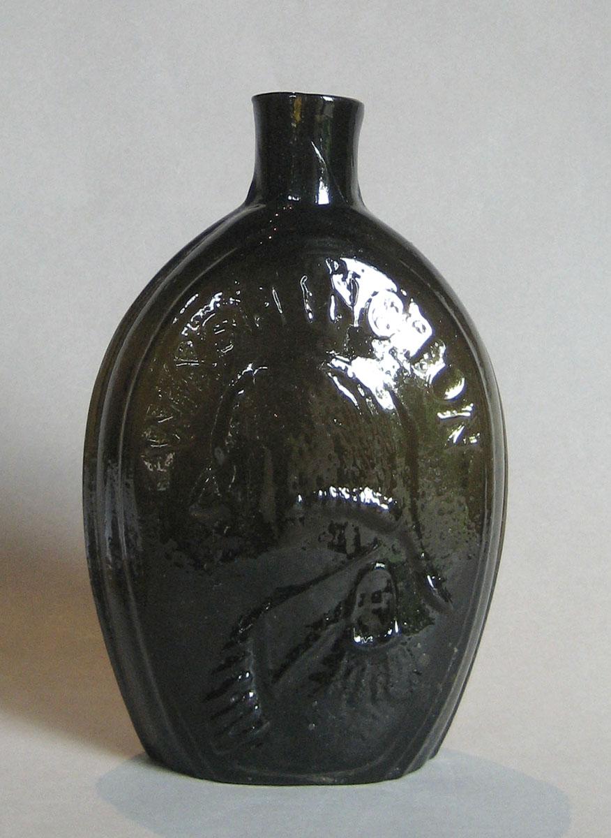 1973.0403.006  (side 2) Glass Flask