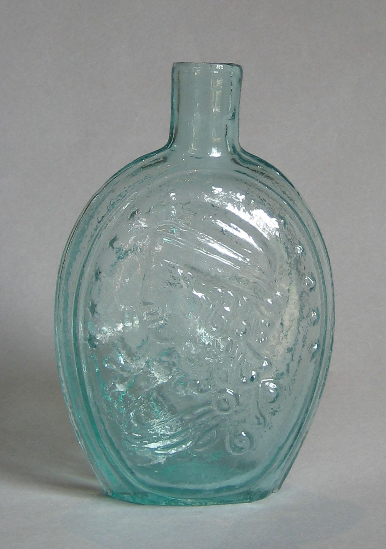 1973.0410.002 (side 1) Glass Flask