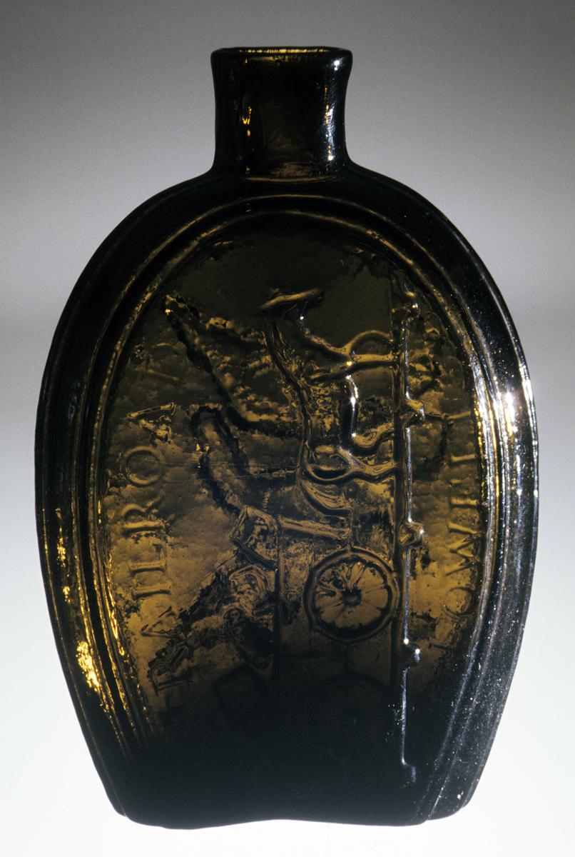 1973.0421.001 Glass Flask, View 2