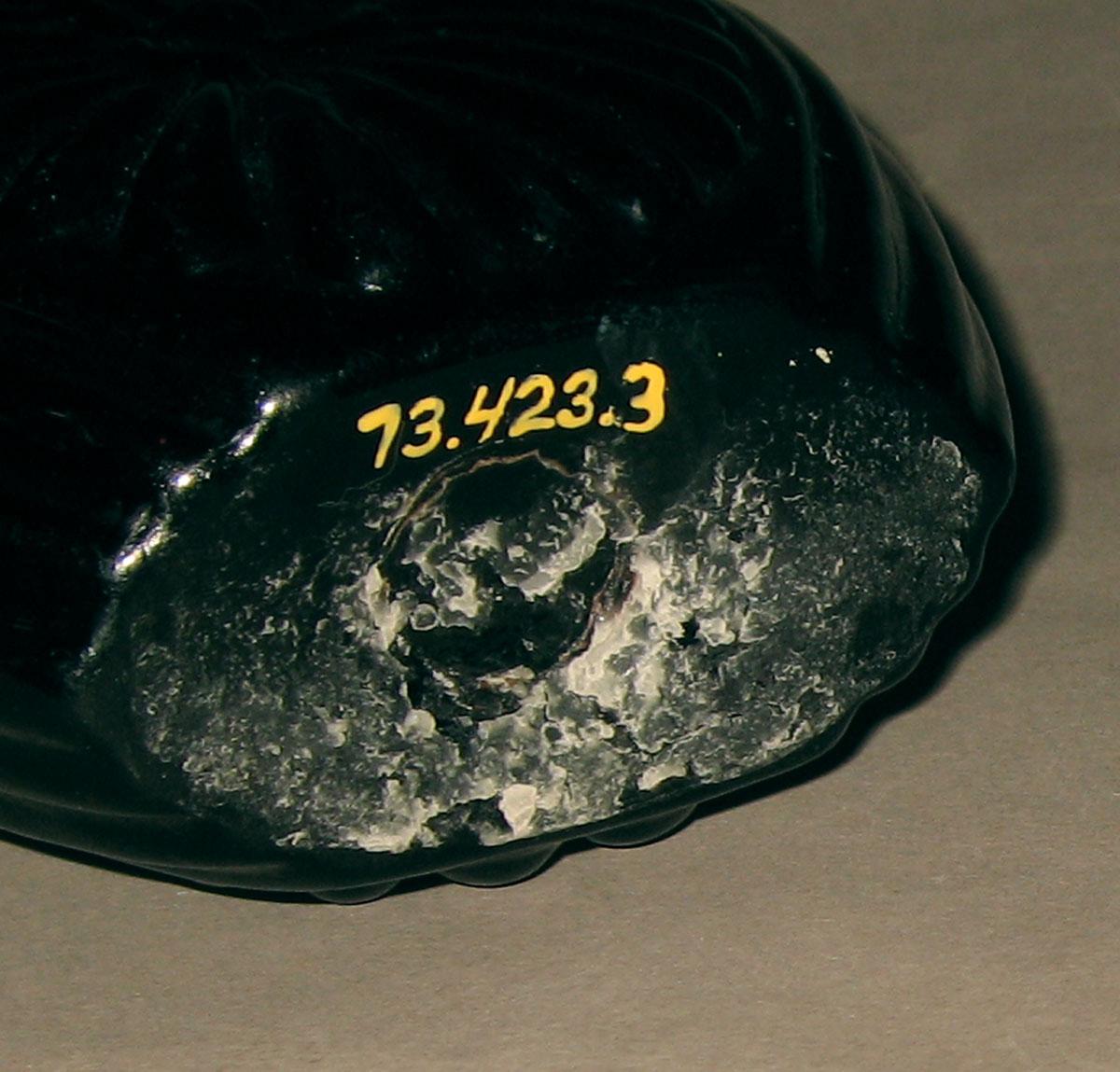 1973.0423.003 Glass flask (underside)