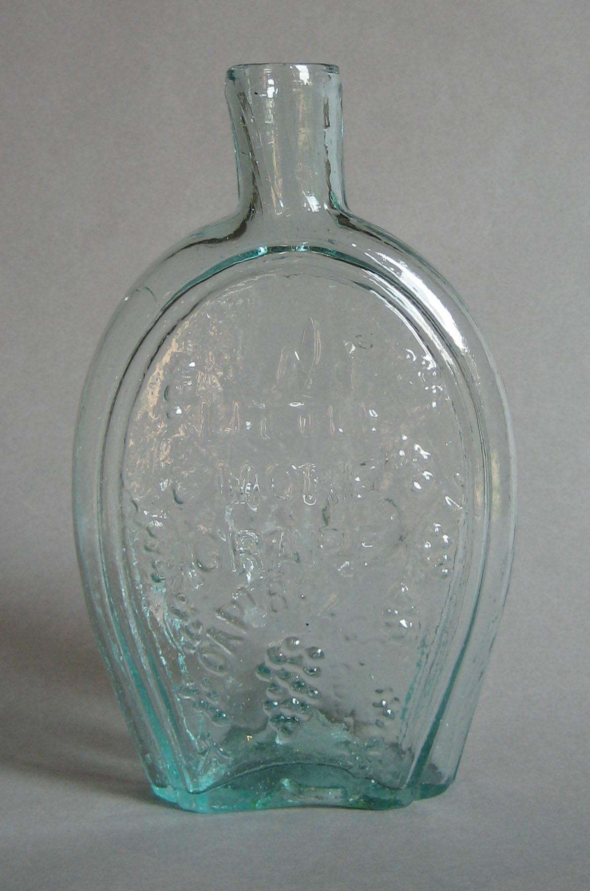 1973.0427.001 (side 2) Glass Flask