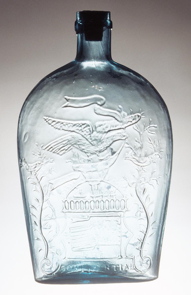 1973.0436.004 Glass Flask, View 2