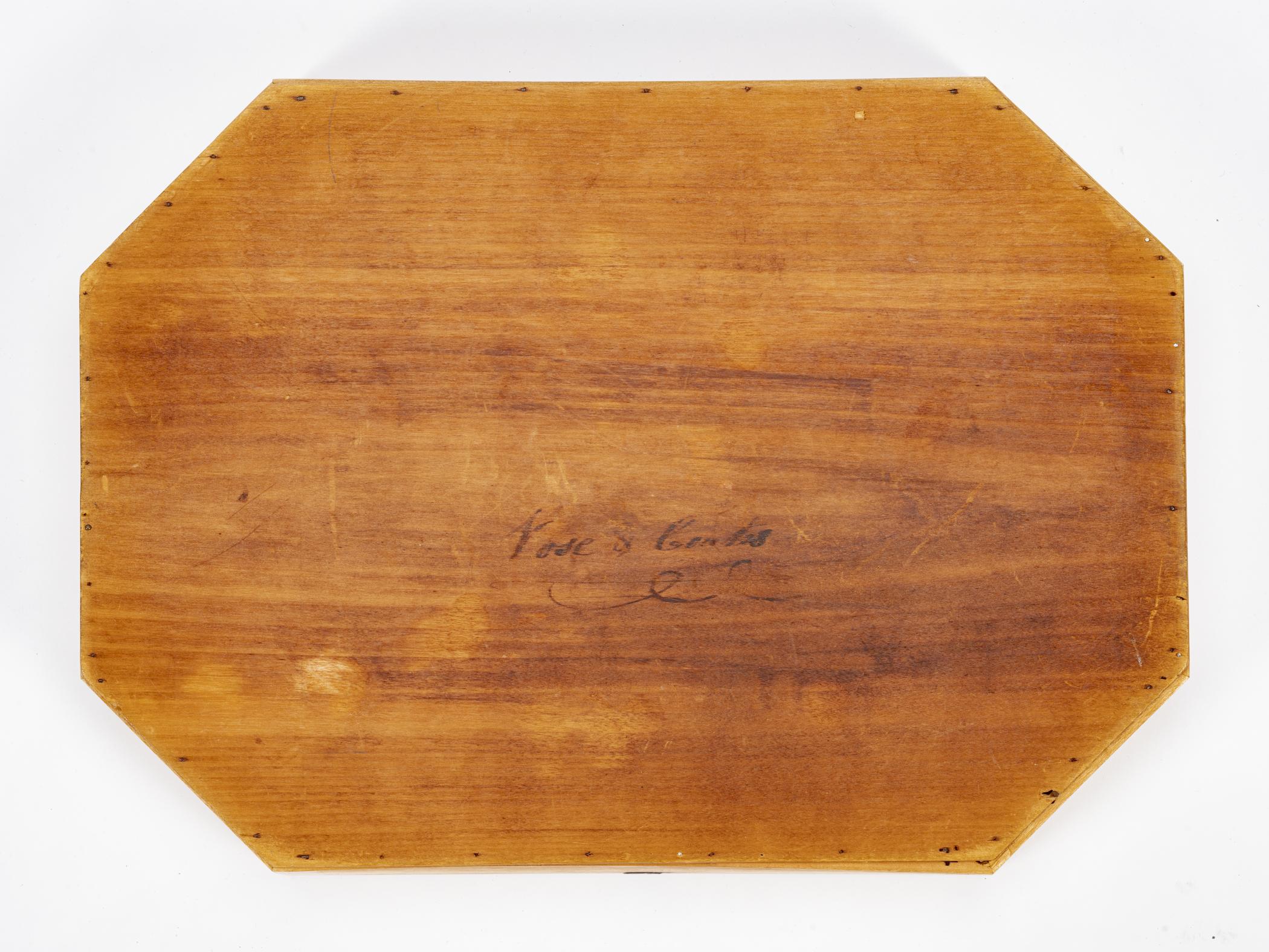 1957.0983 Table, detail 4, tray, reverse