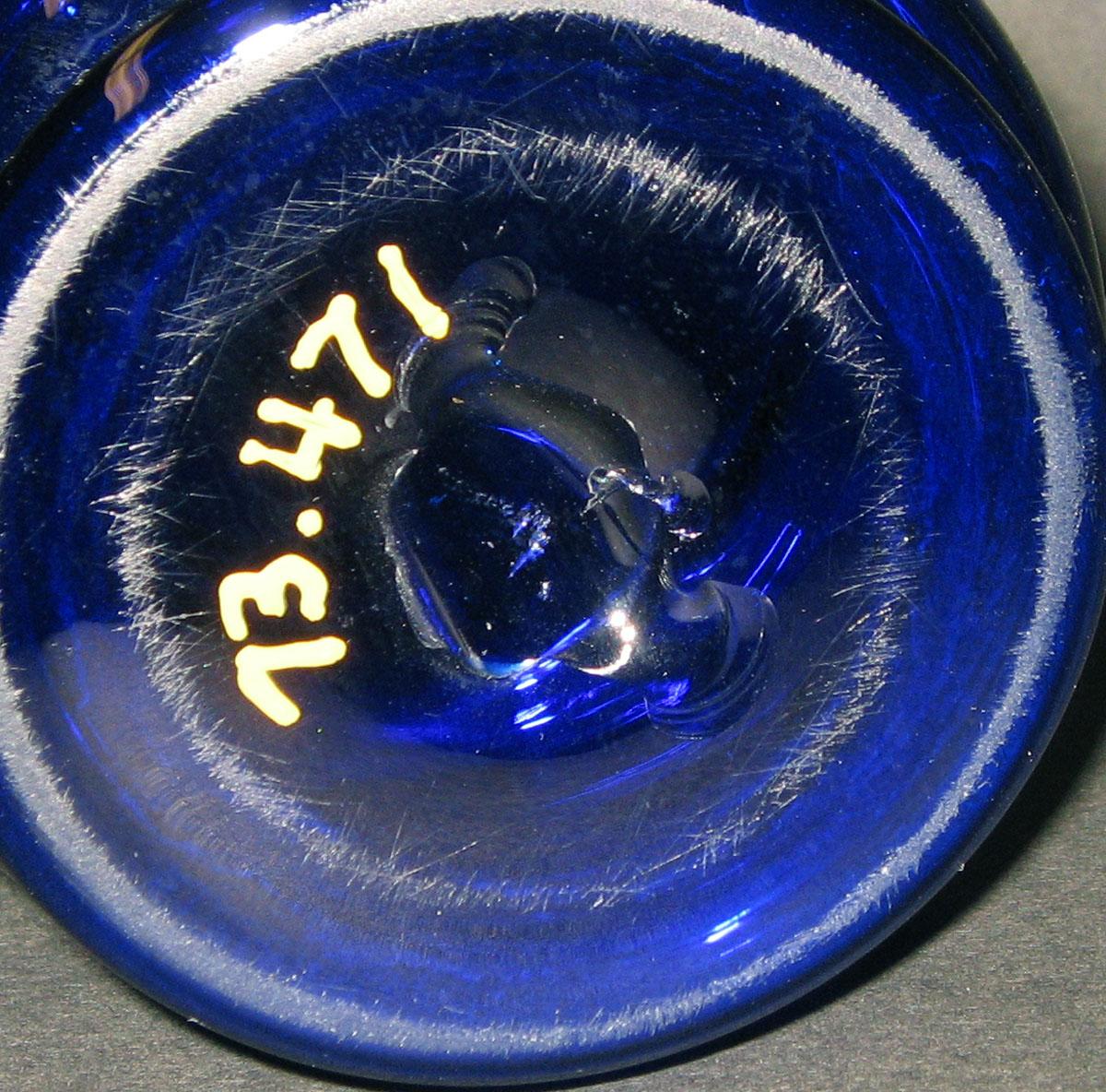 1973.0471 Glass jug (underside)