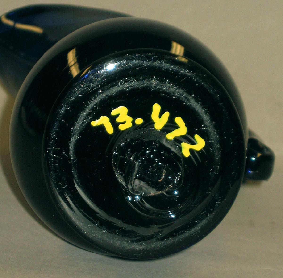 1973.0472 Glass cream jug (underside)