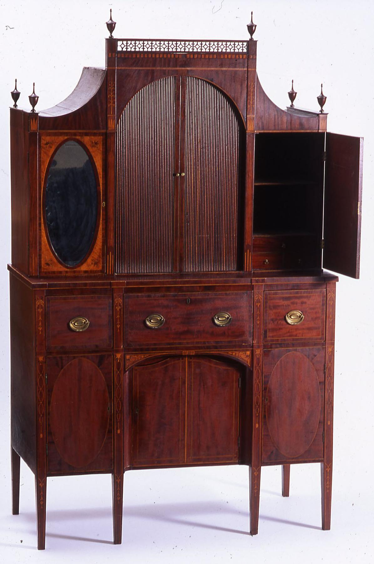 1957.0996 Desk and bookcase (view 2)