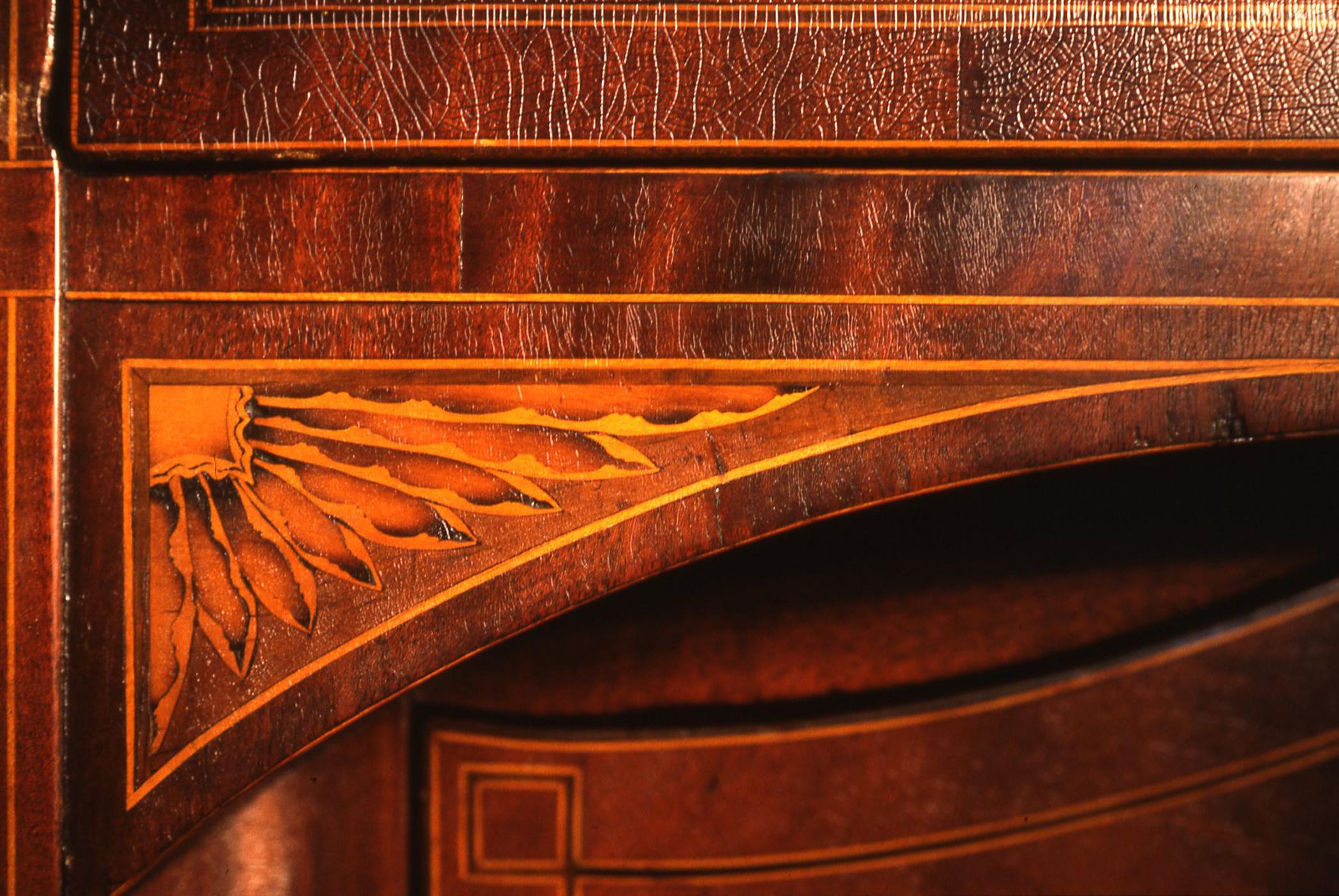 1957.0996 Desk and bookcase (detail)