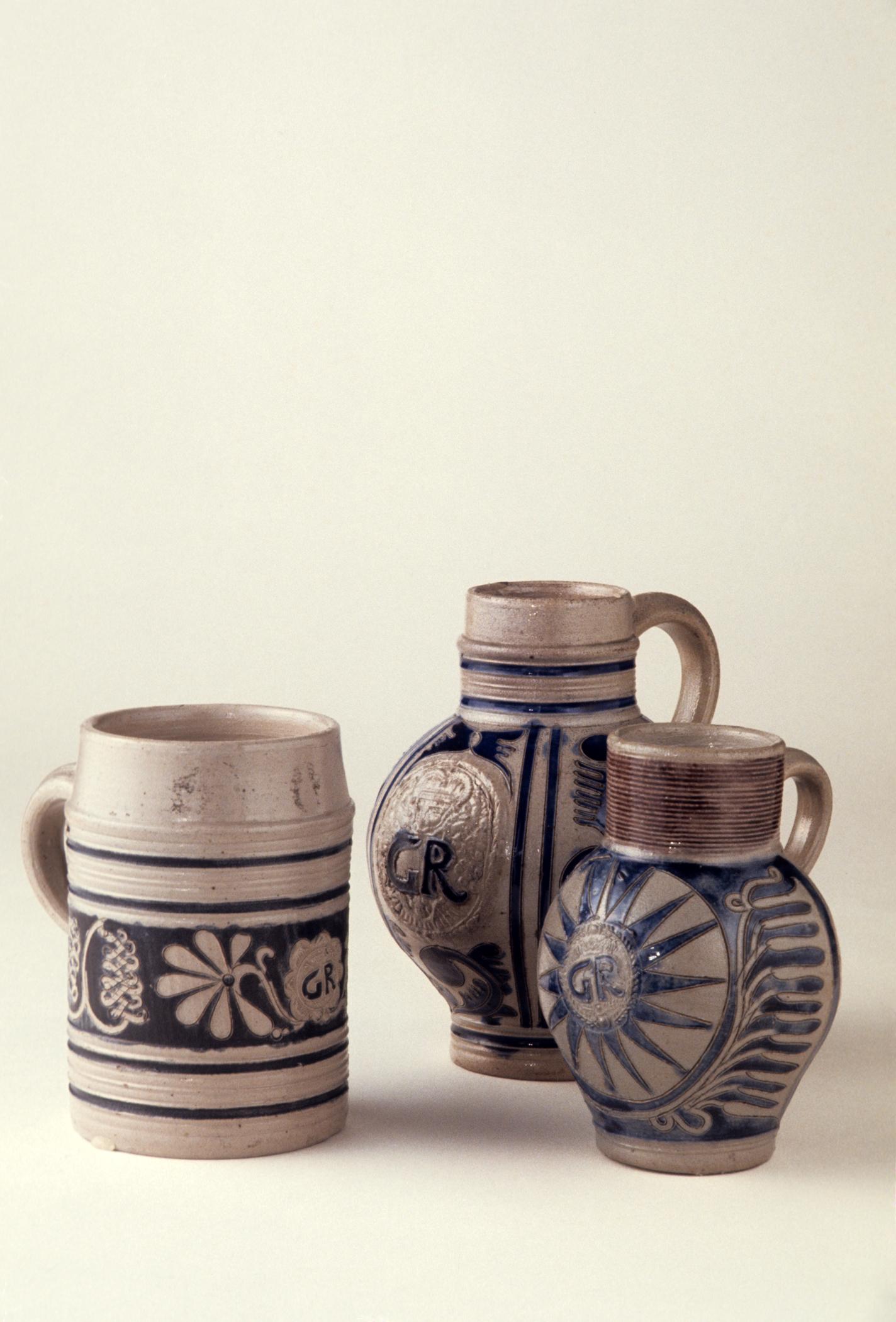 1974.0034, 1974.0035, 1974.0036 Jugs, Mug