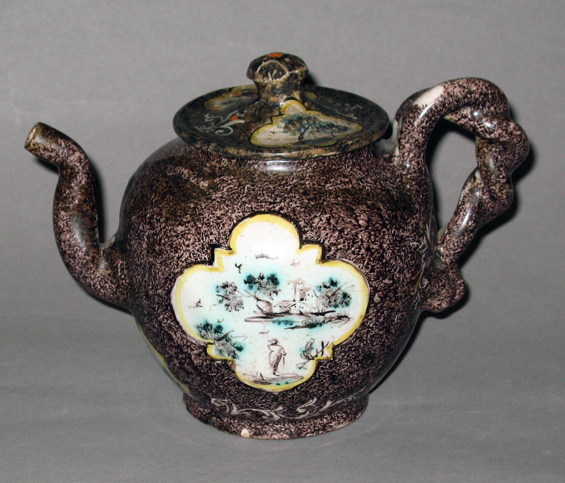 1974.0049 A, B Earthenware teapot