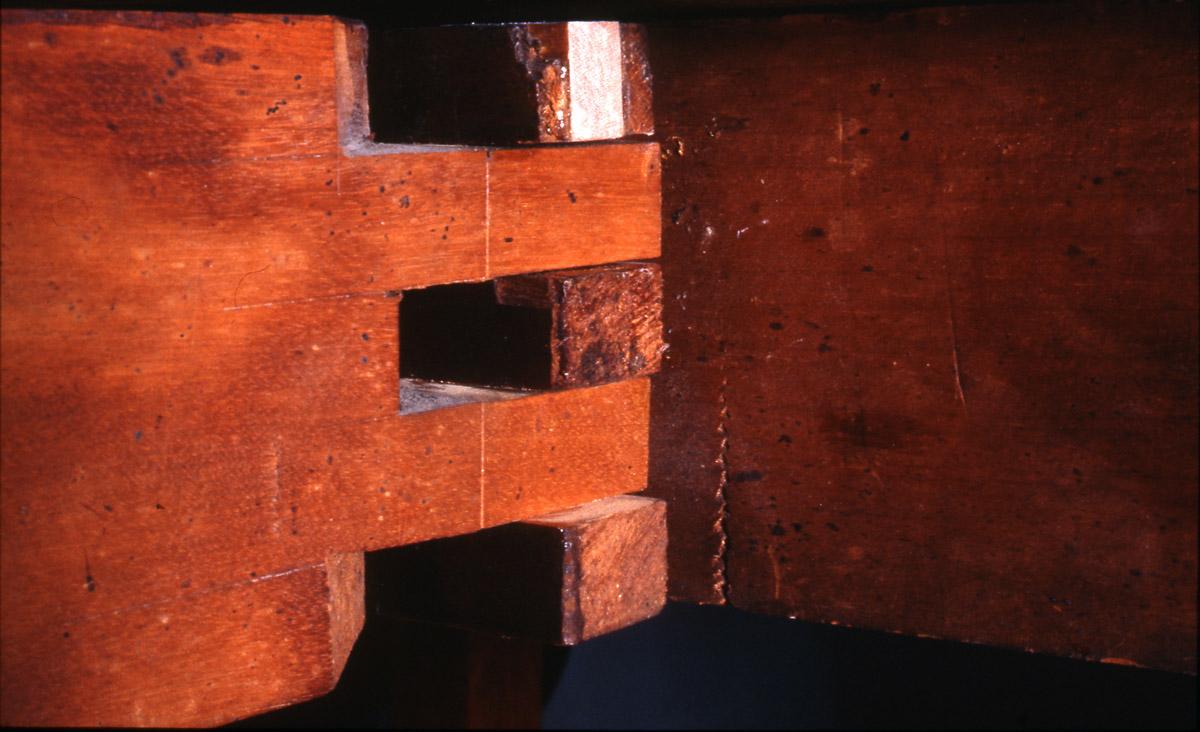 1957.1012 Table, Card table (detail 3)