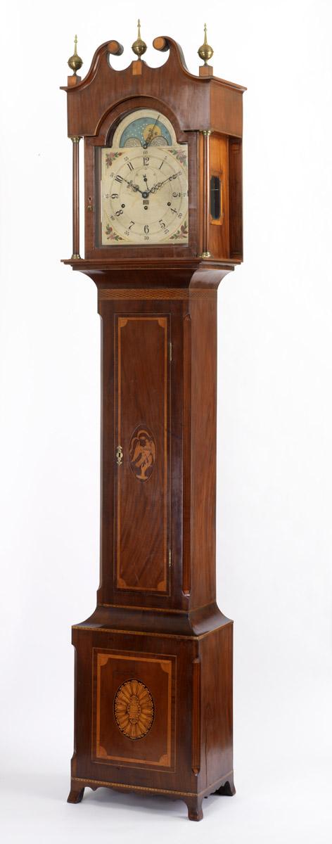 1957.1026 Clock, Tall clock (view 2)