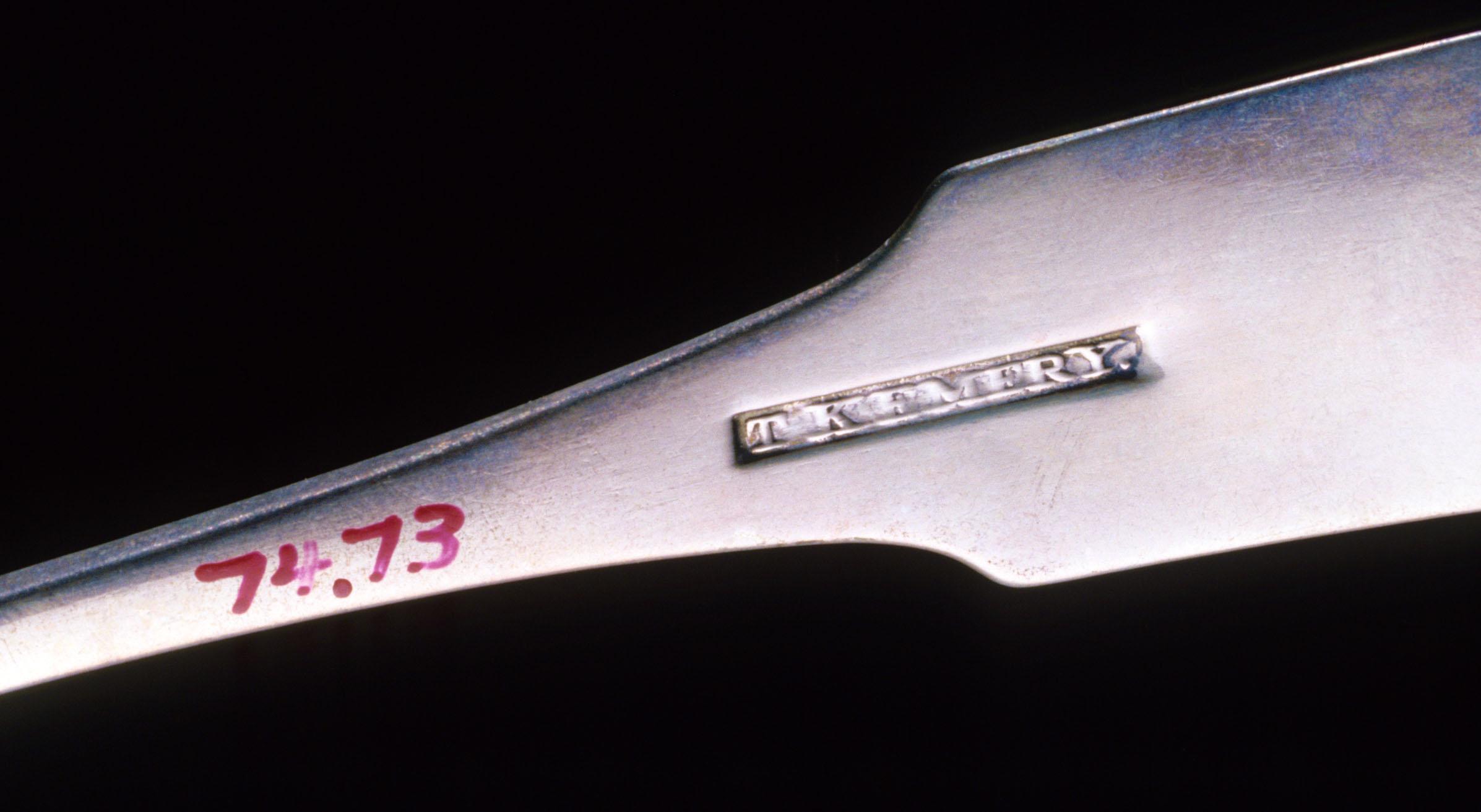 1974.0073 Spoon, Tablespoon, detail 1