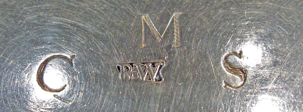 1951.0063 Silver Salver engraving 2 and mark