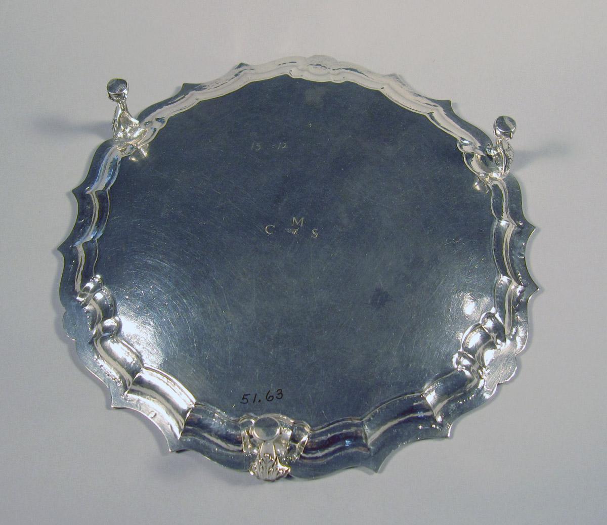 1951.0063 Silver Salver underside