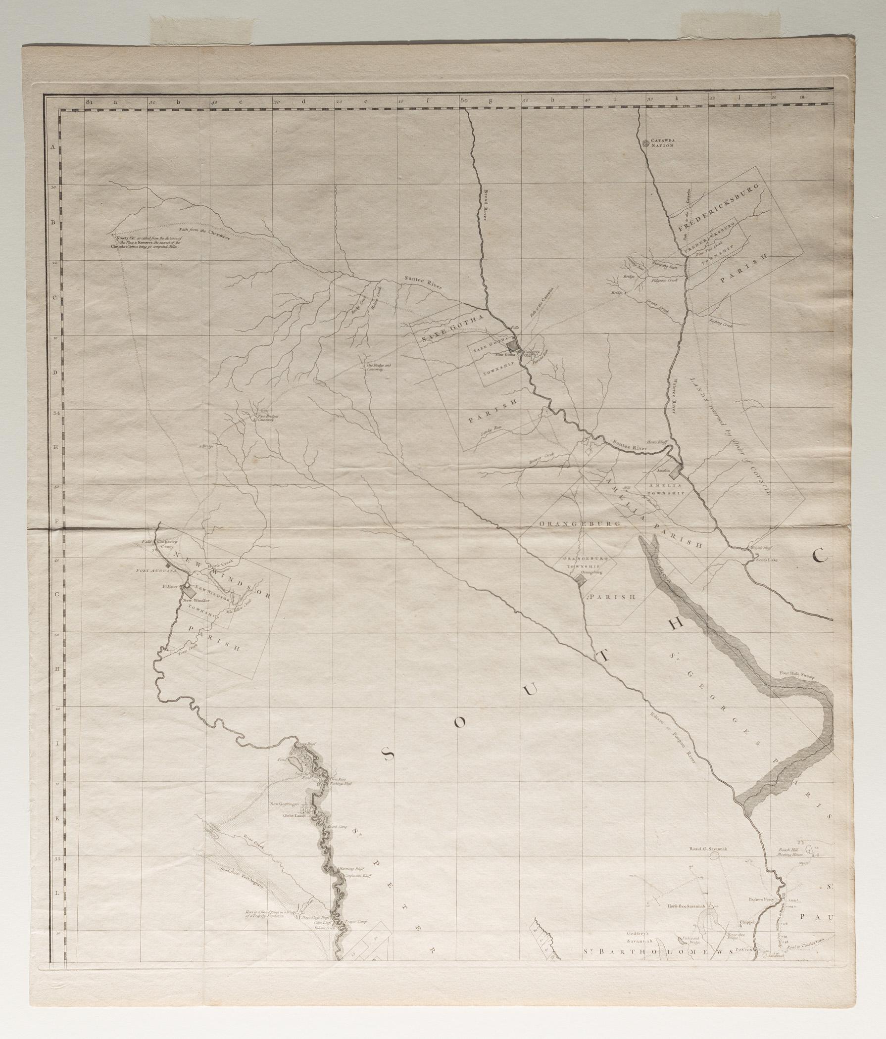 1974.0076 A Map, view 2, raking light