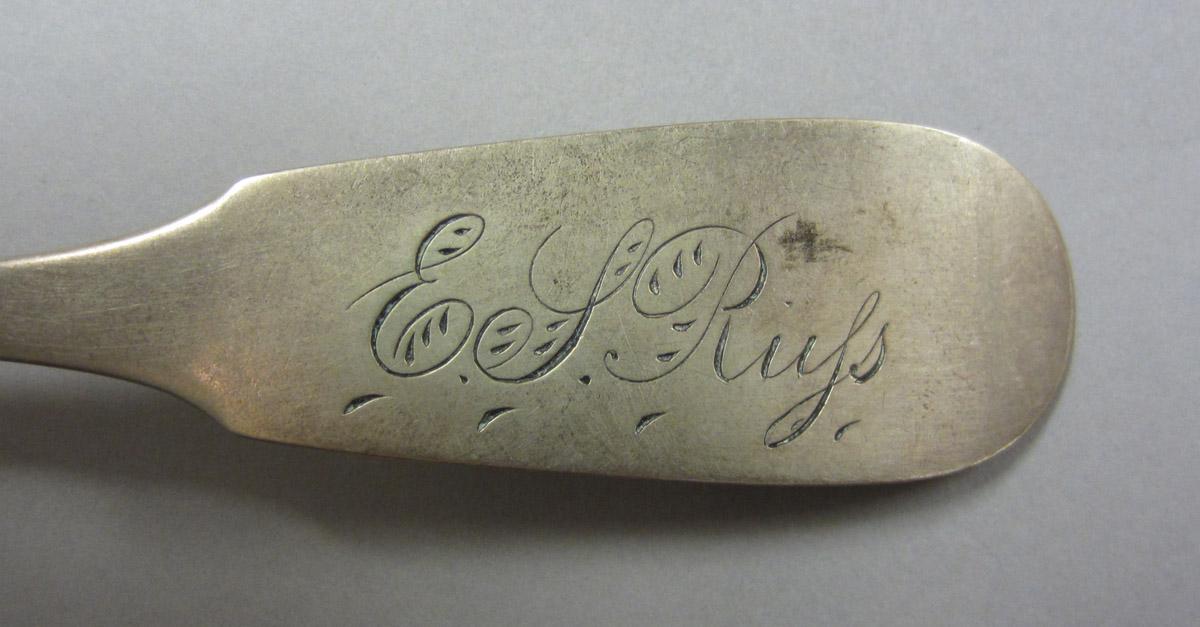 1974.0094 Spoon, engraving