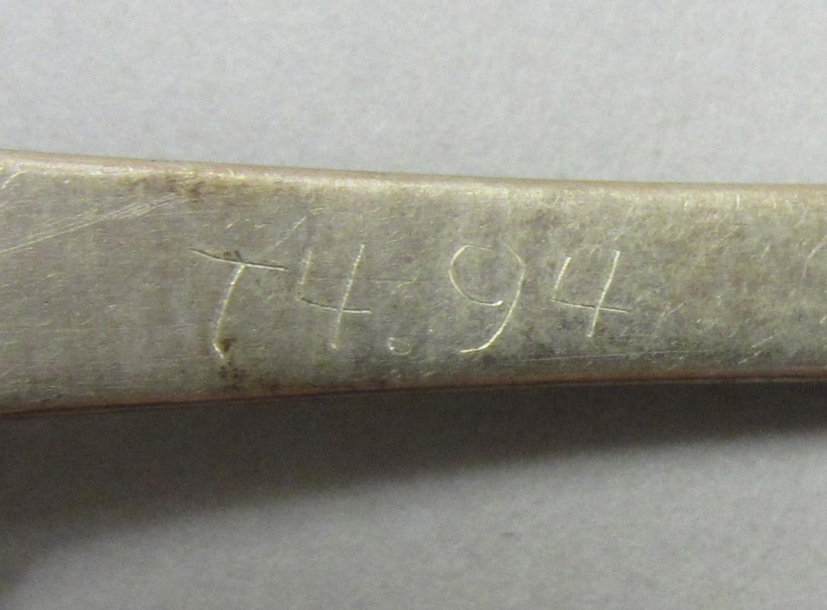 1974.0094 Spoon, inscription