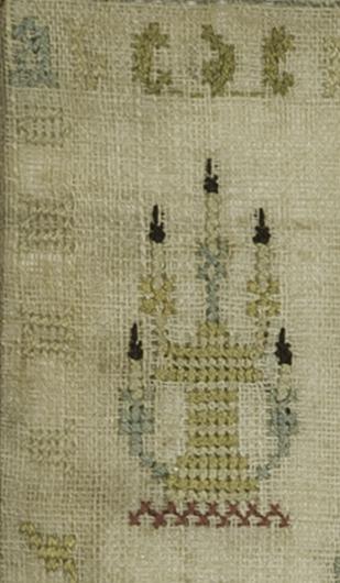 1974.0109 A Sampler, Detail 4