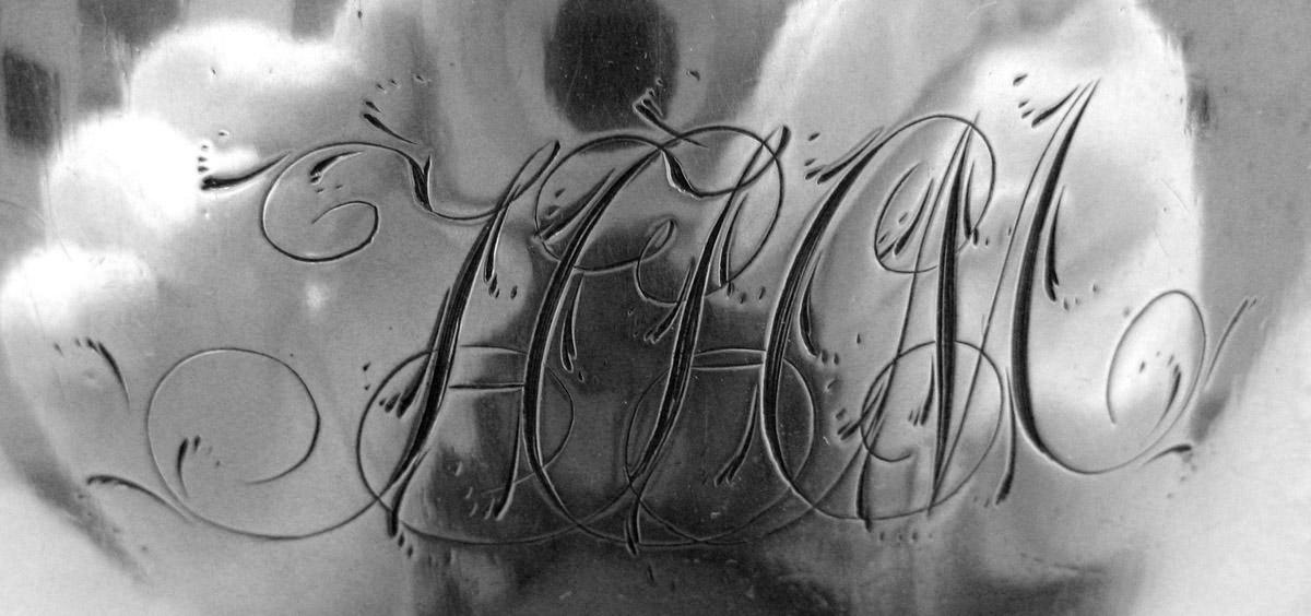 1974.0132 Silver Coffee Pot engraving