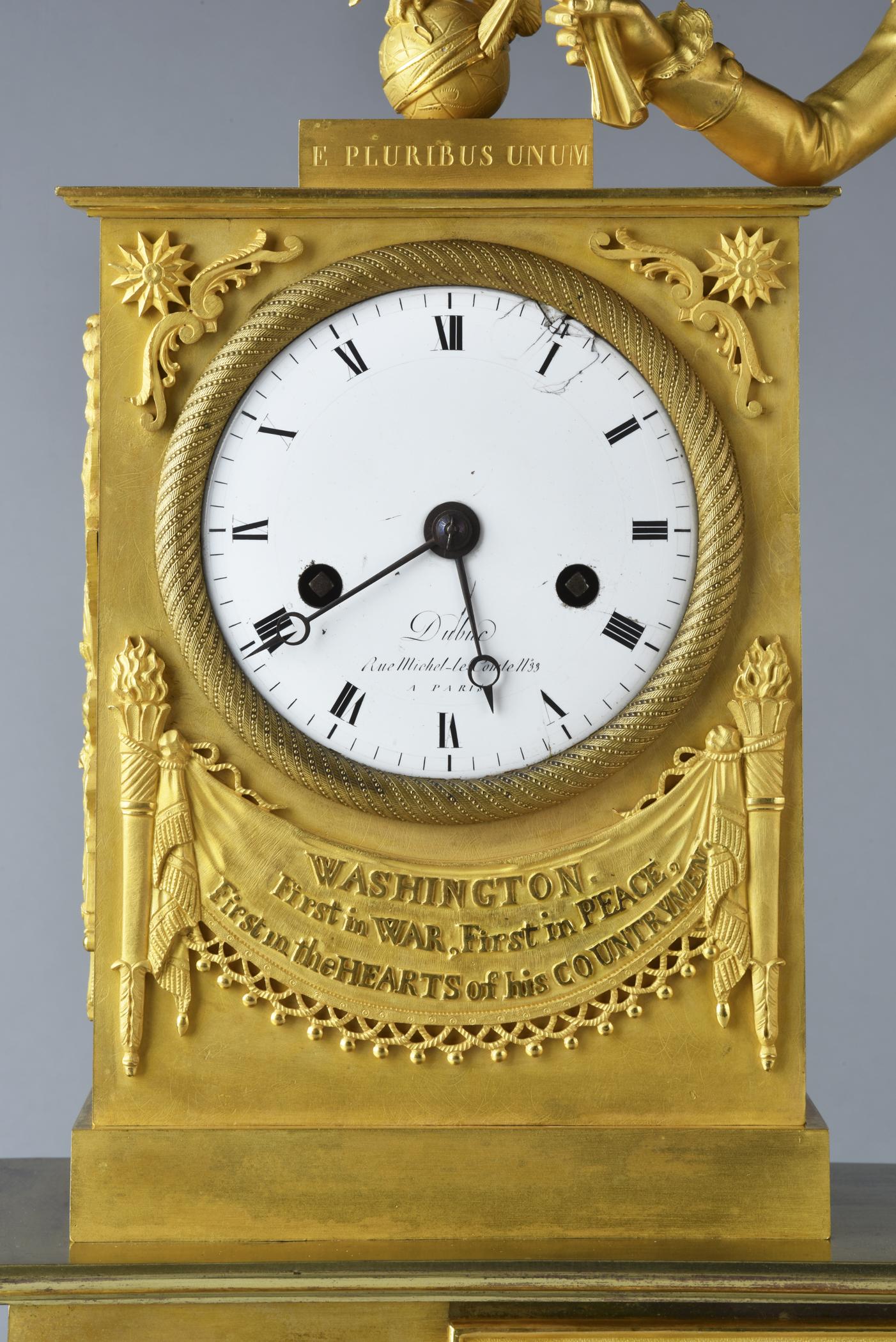 1957.1035 Clock, detail 3