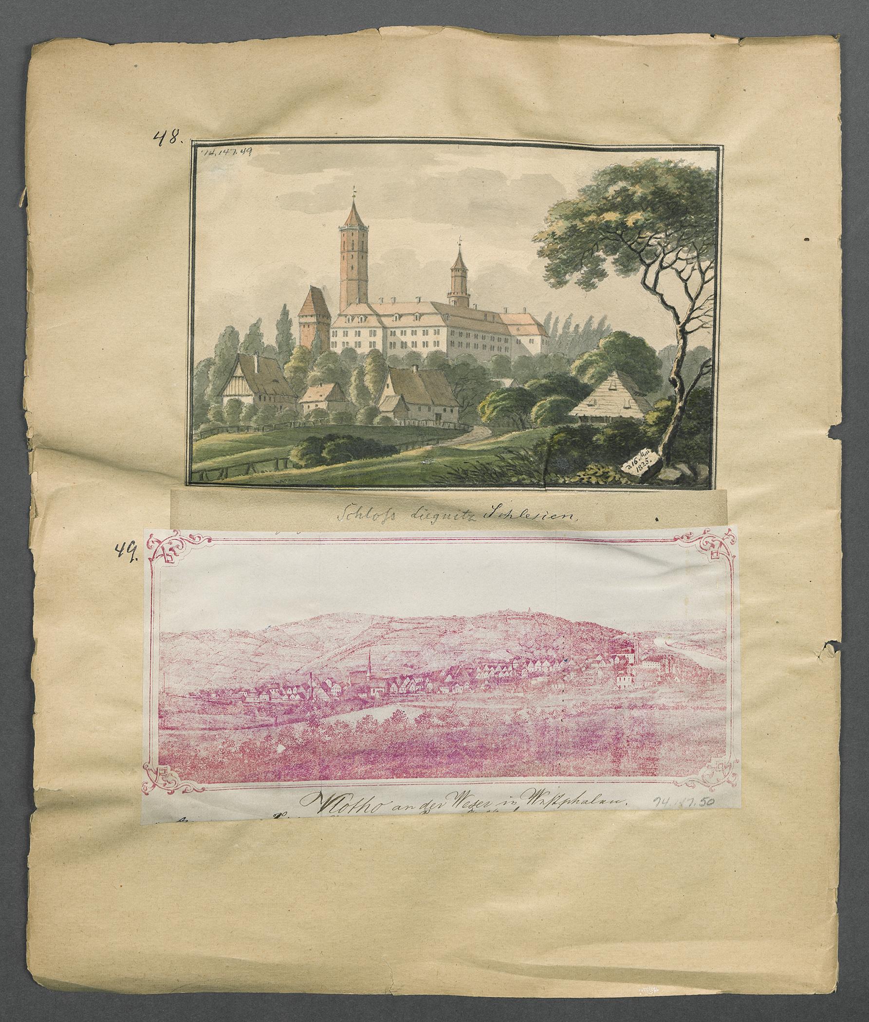 1974.0147.049 Drawing and 1974.0147.050 Print, view 1