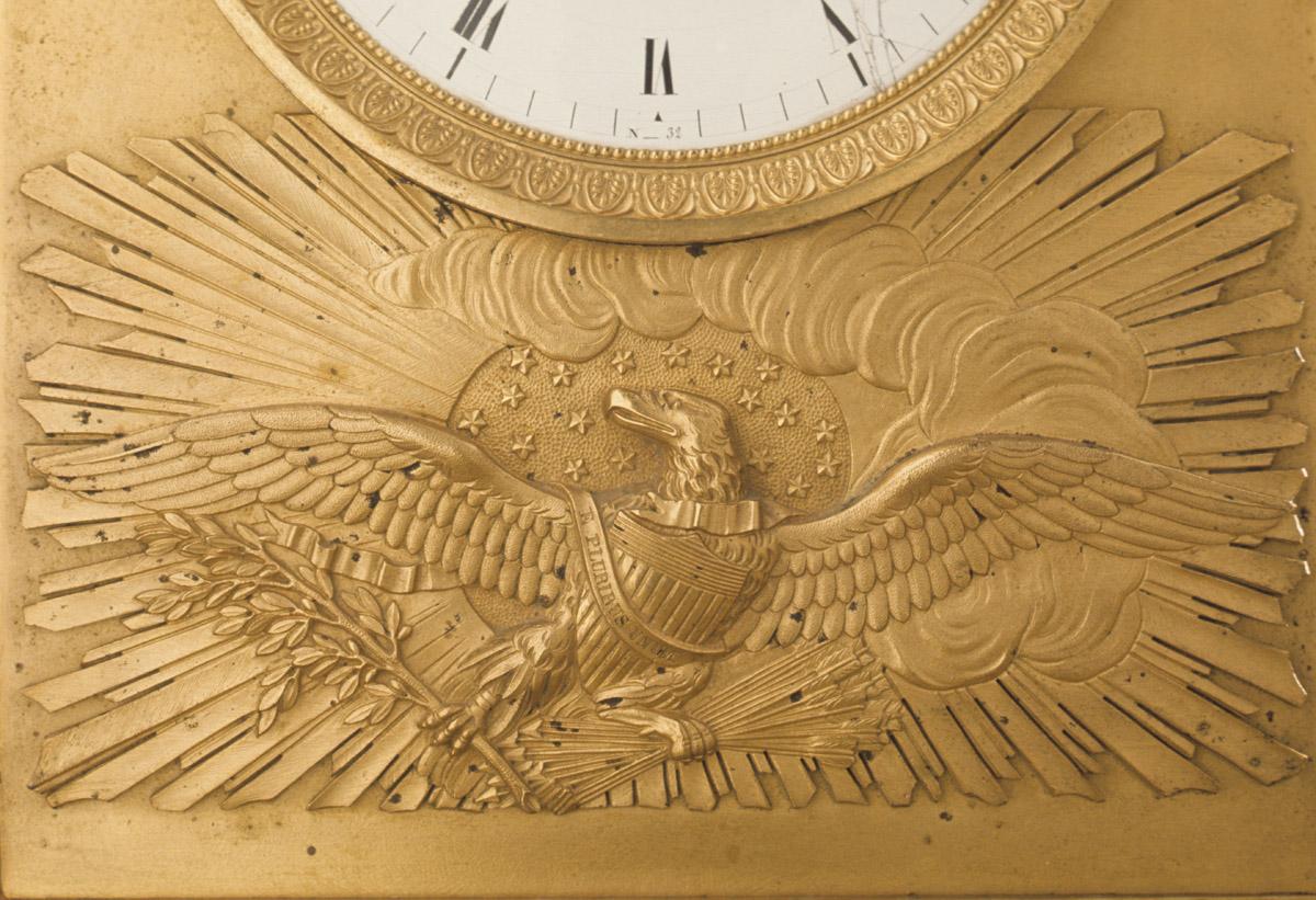 1957.1037 Clock, detail 1