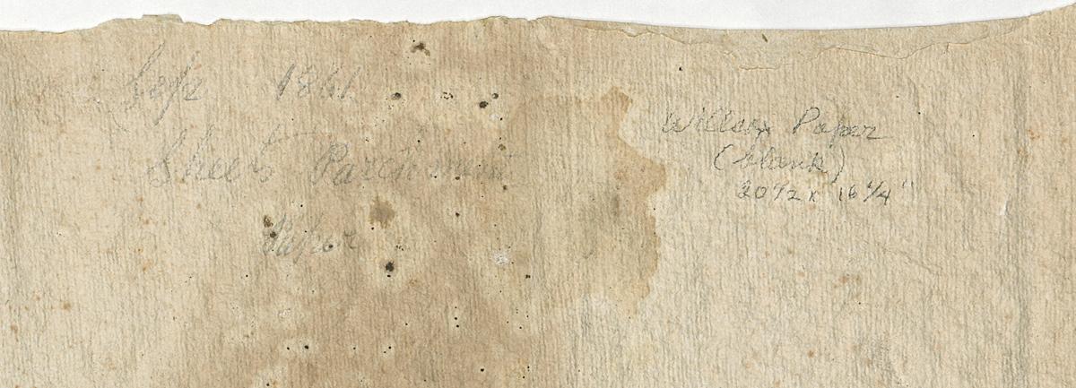 1974.0168.014 Sample Paper, Verso Detail