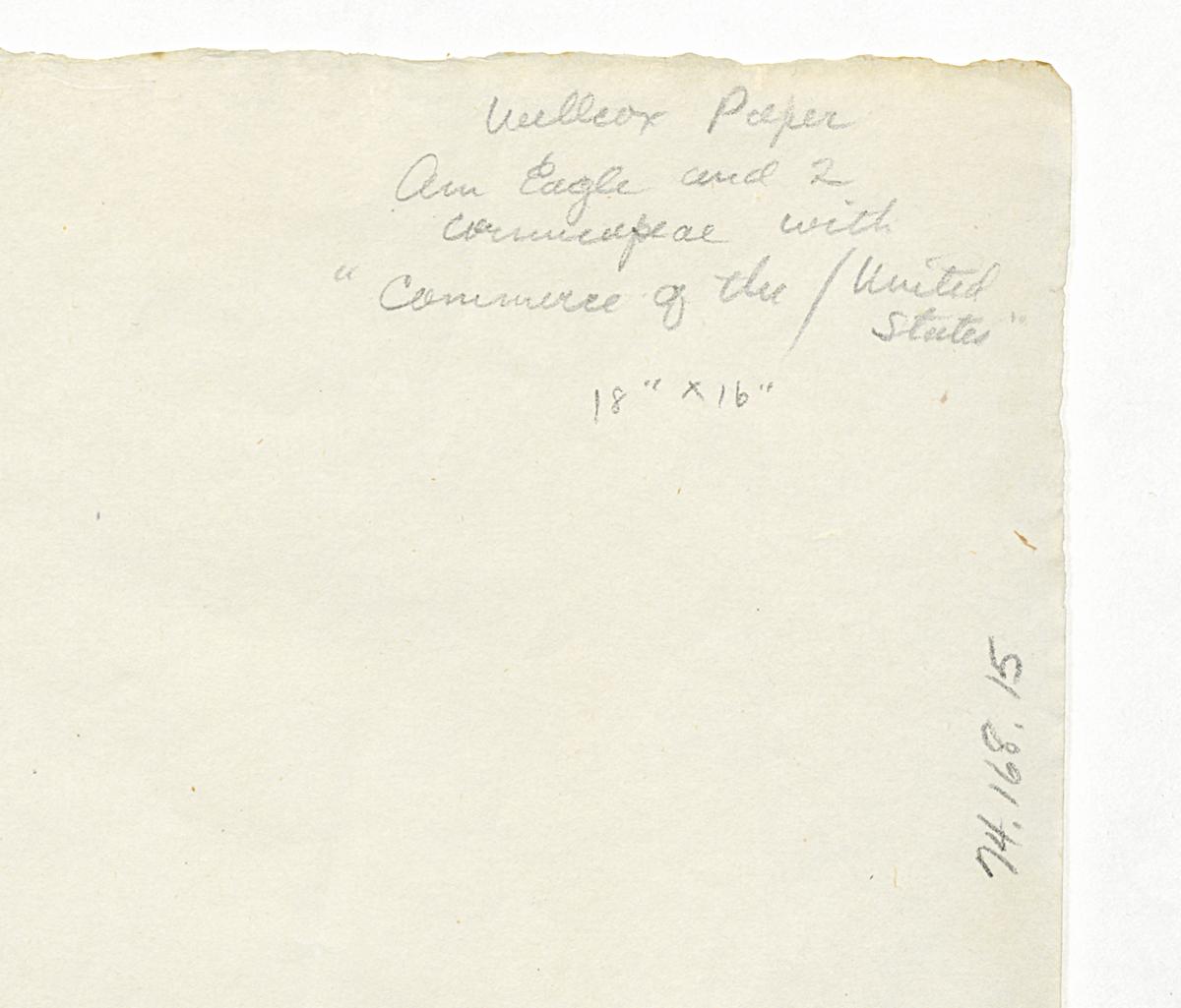 1974.0168.015 Sample Paper, Verso Detail