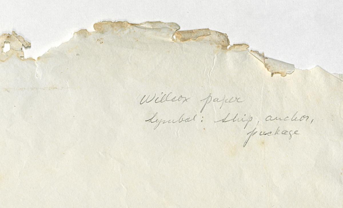 1974.0168.019 Sample Paper, Verso Detail