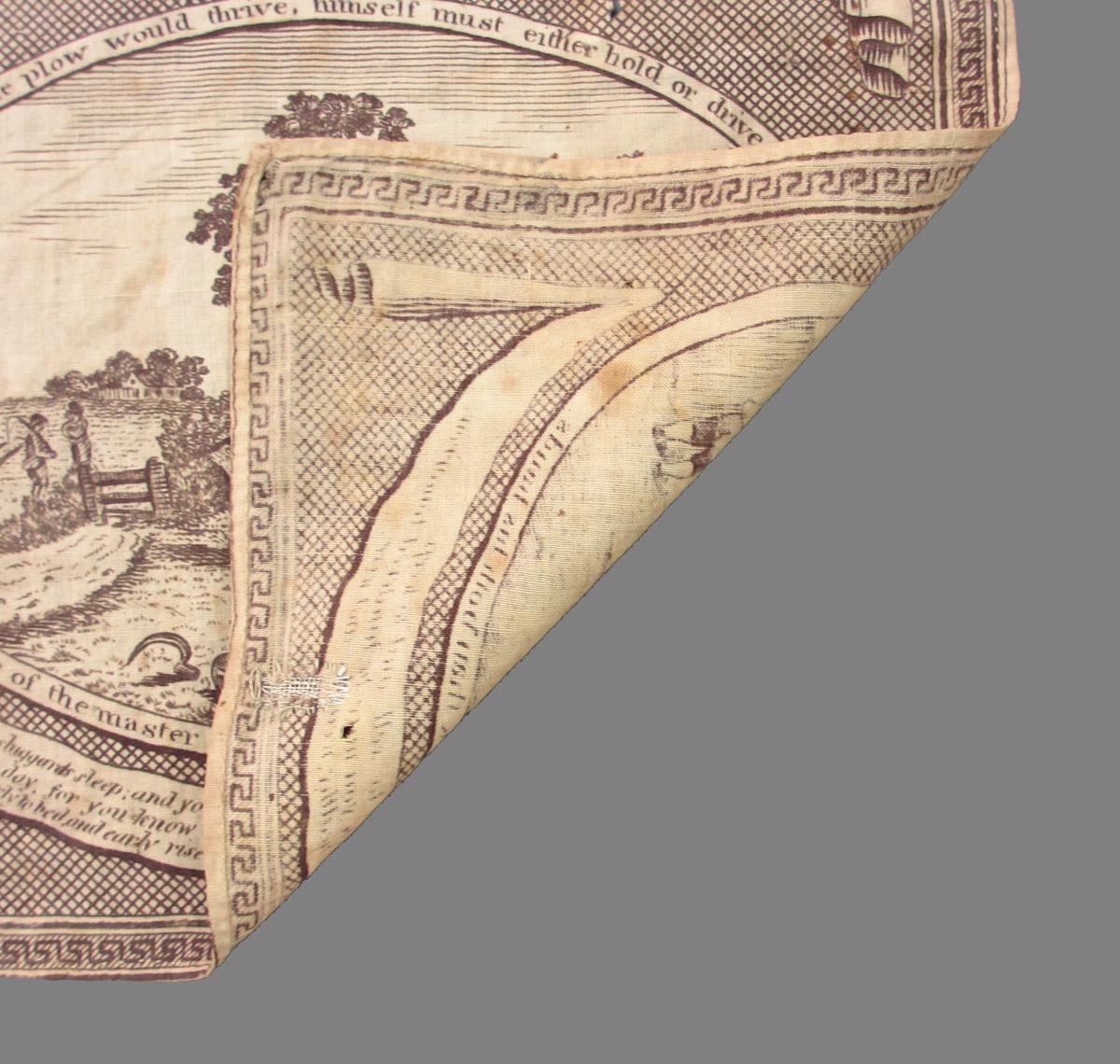 1974.0177 textile, printed folded corner