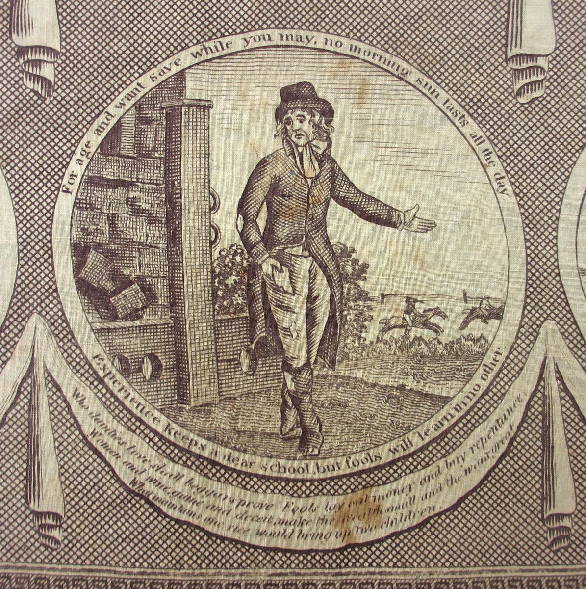 1974.0177 textile, printed detail