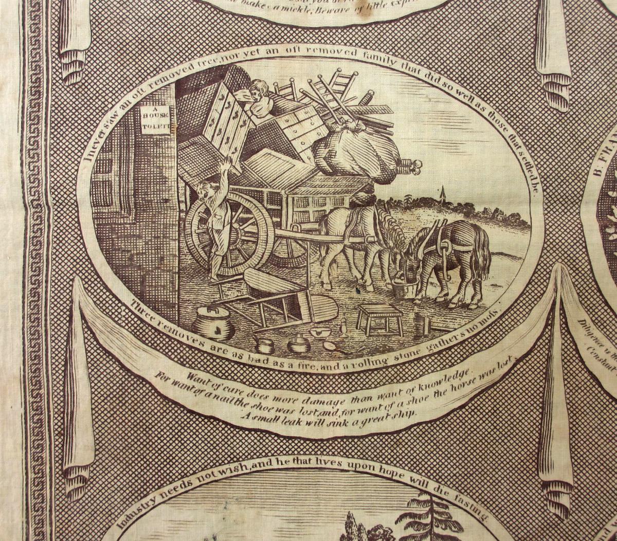 1974.0177 textile, printed detail 2