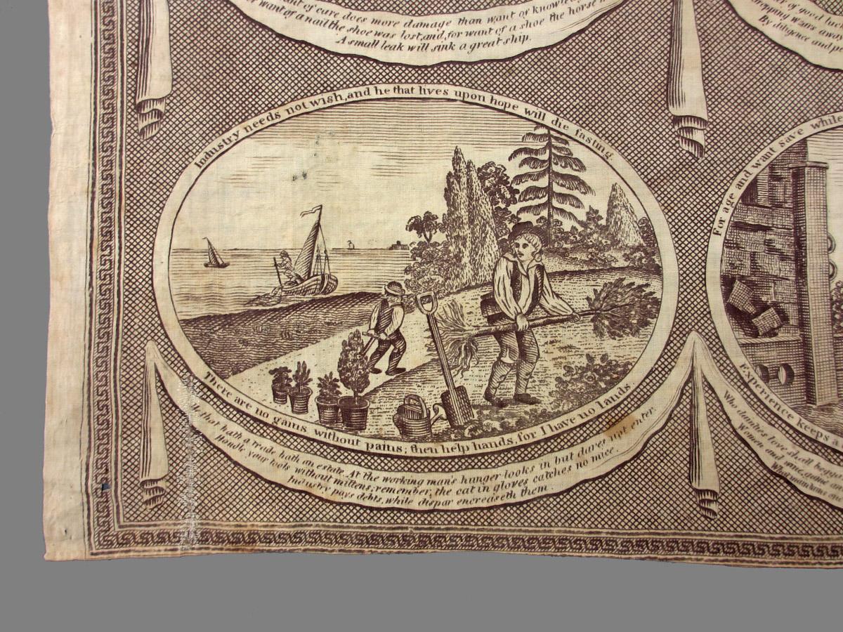 1974.0177 textile, printed detail 3